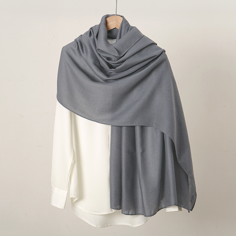 8096 Cashmere scarf fashionable twist long neck scarf versatile