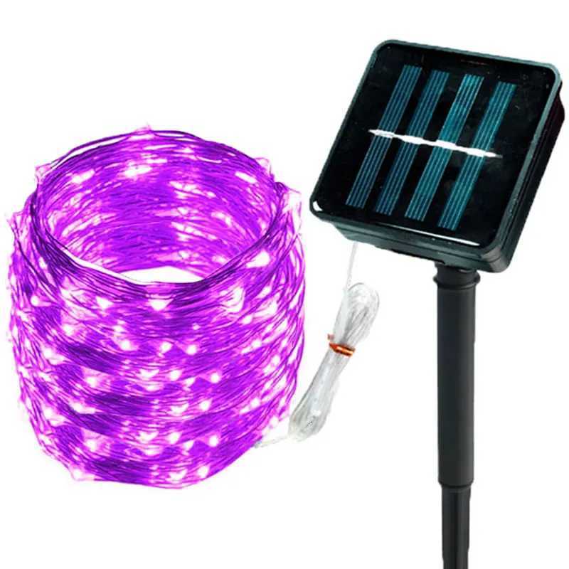 Outdoor LED Solar Fairy String Lights Waterproof Garden Decoration Garland 8Modes Copper Wire Light For Street Patio Christmas M251113
