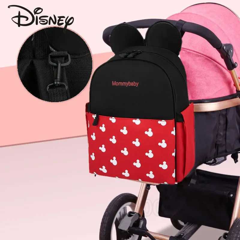 Disney Mickey Minnies New Diaper Bag Backpack Luxury Brand Fashion Baby Diaper Bag Large Capacity Multi Functional Baby BagXJ250412