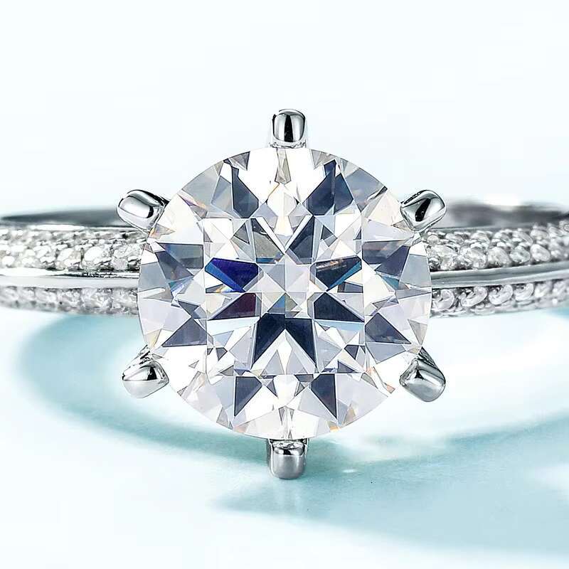 KACY Custom Fine Jewelry GRA VVS Diamond Wedding Ring Woman Engagement Moissanite Ring for Women