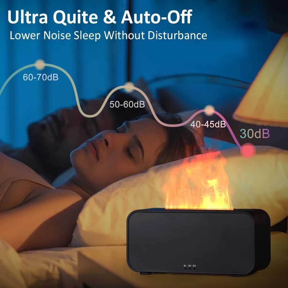 Aroma Diffuser Mini 7 Colorful Flame Air Humidifier Add Essential Oil Aromatherapy with Timing Setting for Home Bedroom Office Y251113