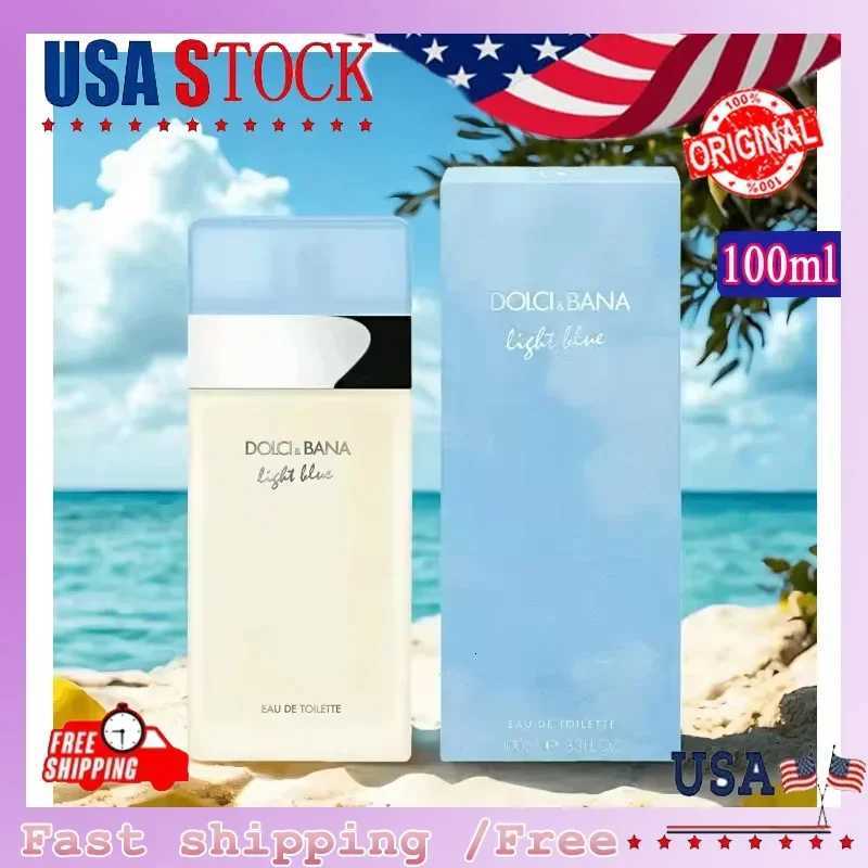 34oz / 100ml Light Blue Eau De Toilette- Unisex Fresh Floral Citrus Perfume Fragrance Light Blue Womens EDTT251113