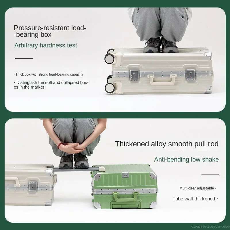 20 24 26 28" Rolg Lage Female Strong Thick Durable Trolley Male Travel Boarding Password Box Suitcase Soundproof Wheel