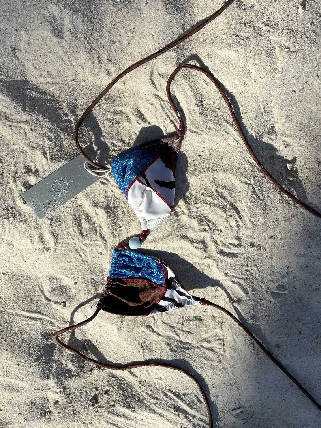 2025 Women Swimsuit Bold Leopard Print and Yellow Patchwork Bikini Set Perfect for Beach Wear and Pool Parties Summer GetawaysW251113