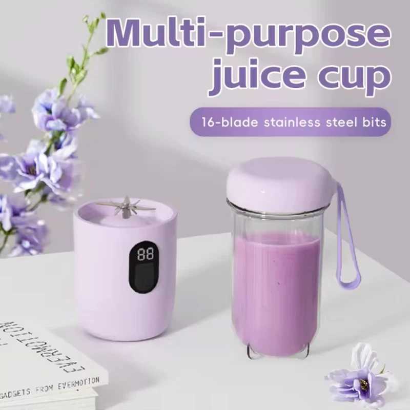 USB Rechargeable Portable Blender Cordless Mini Juicer Mixer for Smoothies Protein Shakes Travel Sports Bottle Juicer Cup C251113