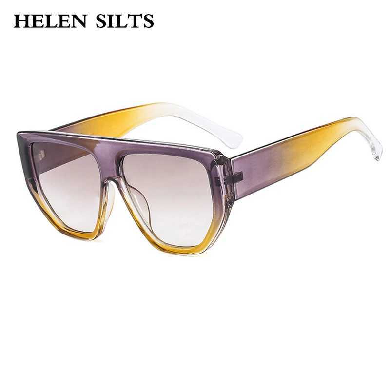 Womens Fashion Gradient Pilot Sunglasses UV400 Eye Protection Brand Design Eyewear Sun ShadesC250412