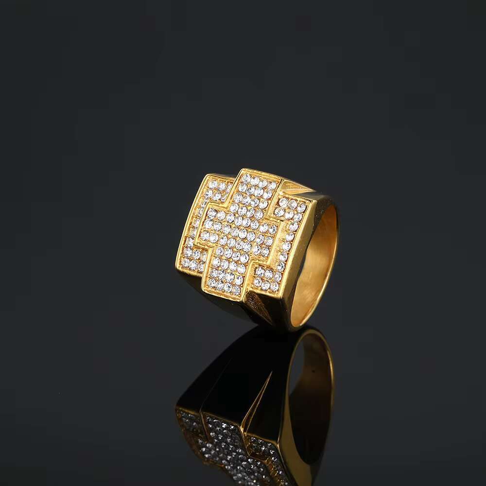 Latest New Mens Hip Hop Ring Stainless Steel Ring