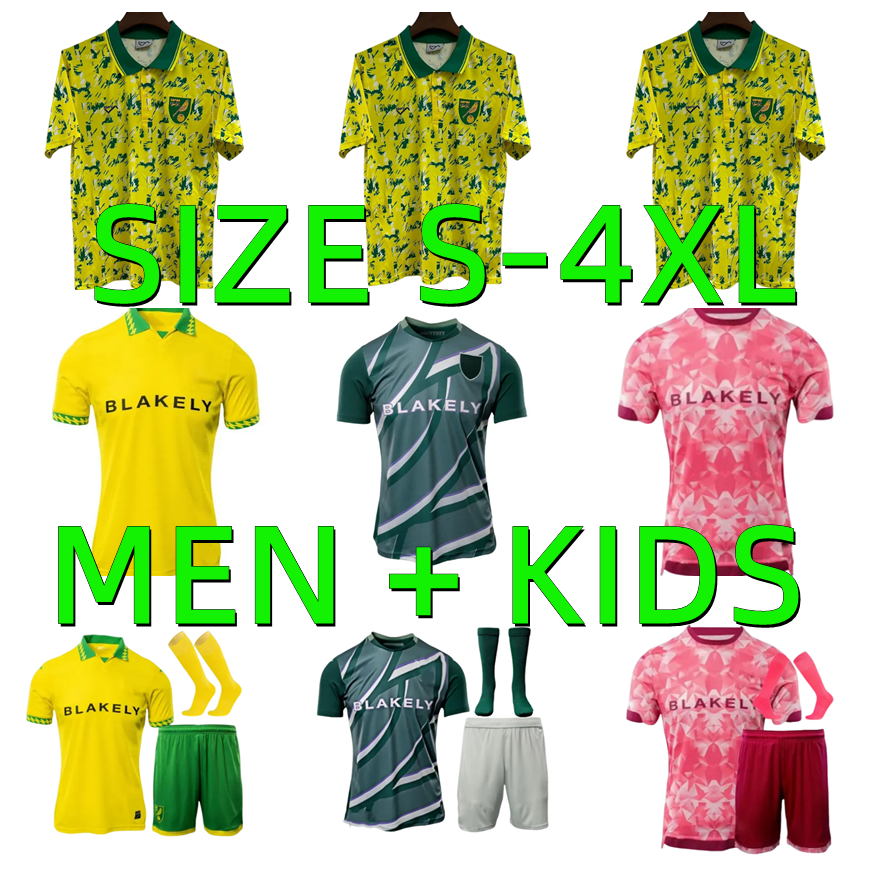 XXXL 4XL 25 26 Norwichs soccer jerseys Citys 1992 1994 Retro Special CASSERES DALLINGA CISSOKO SARGENT HUGILL RASHICA MCLEAN 2025 2026 Men Kids kits football shirt