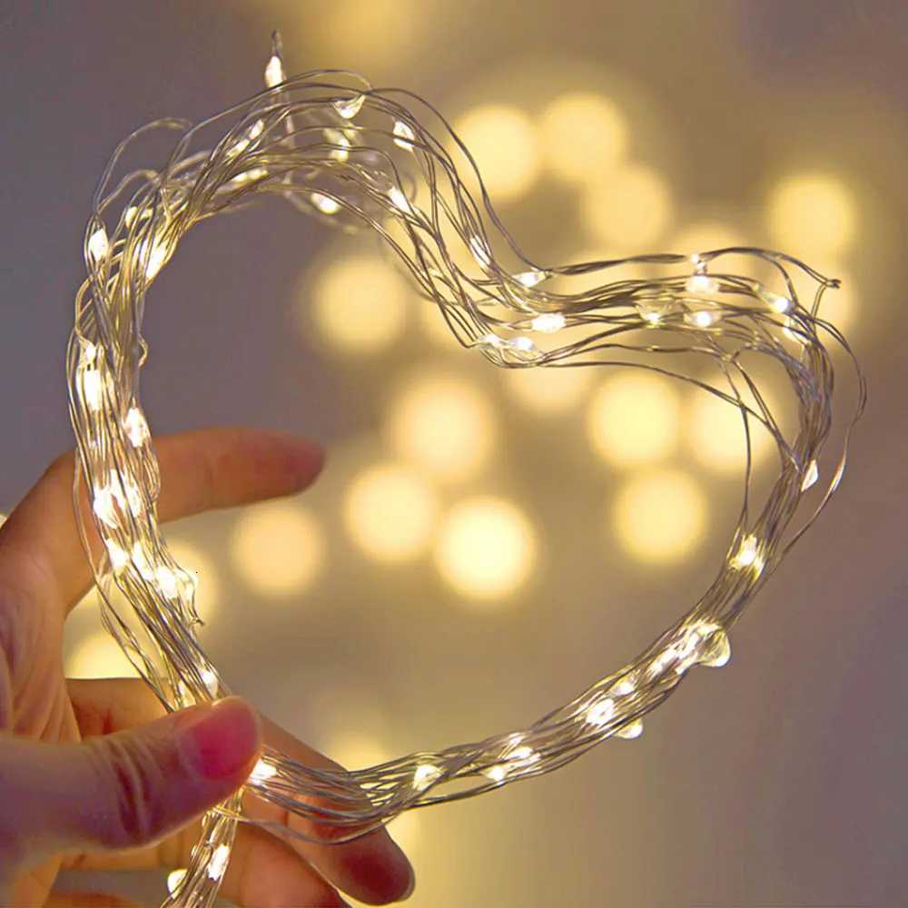 1M 2M 3M 5M 10M Copper Wire LED String lights USB Bottle Stopper Holiday lighting Fairy Garland For Christmas Tree Party Decor M251113