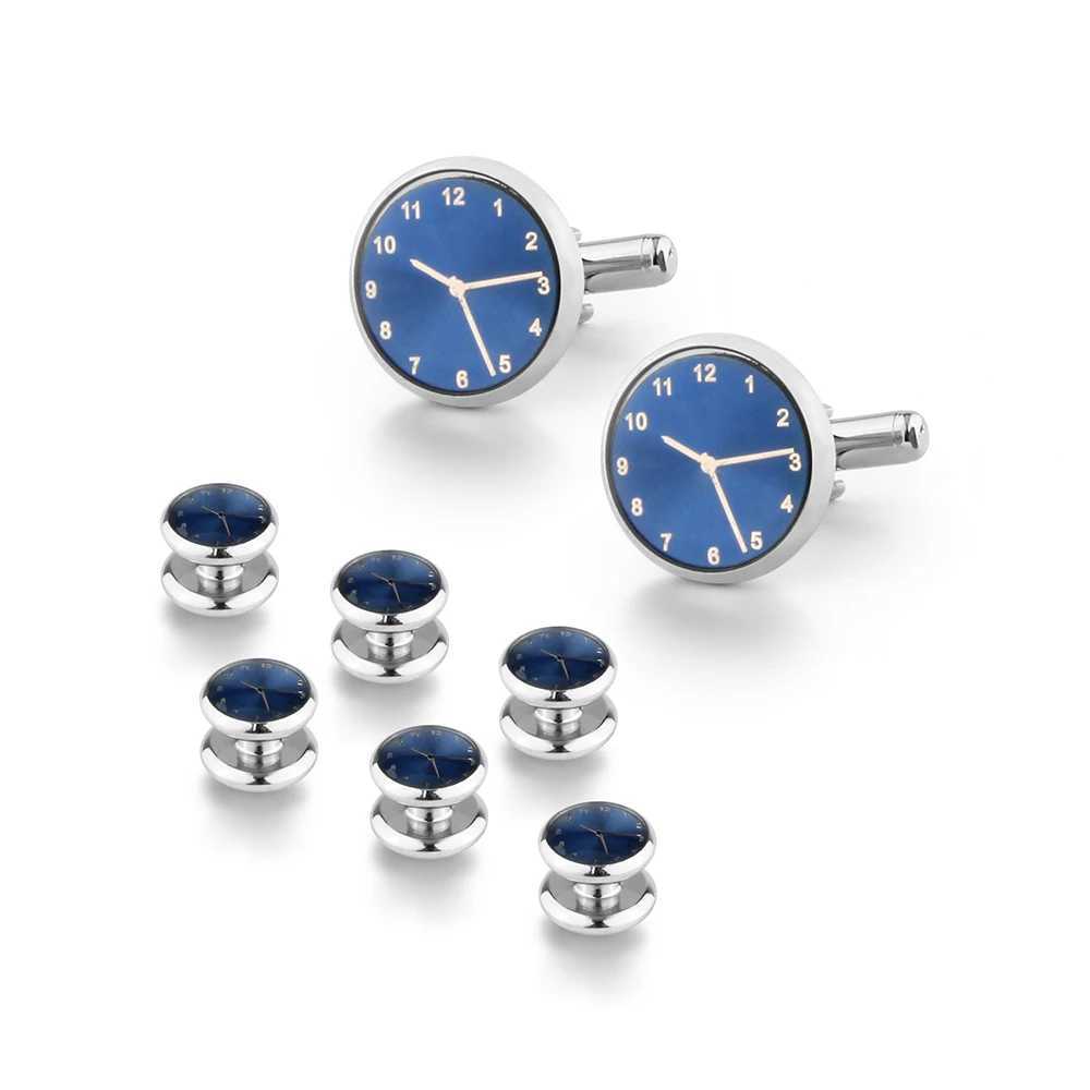 8 classic sea shell copper mens cufflink sleeve screw set luxury French style cufflink party wedding accessoriesT250412