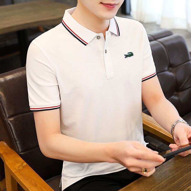 Noble Crocodile Embroidery Summer LANTI KAST Polo Shirt Short Sleeve T-Shirt Trendy Turn-Down Collar Loose Sport Fit designer hoodie Plus Size Youth M