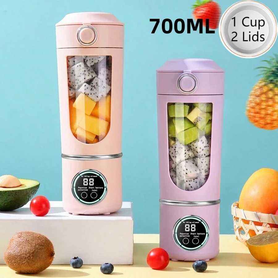 Portable Juice Maker Blender for Shakes Smoothies 700ML Multiple Colors 12-Blades Fast Mixing 2 In 1 Blender Bottle Juicer C251113