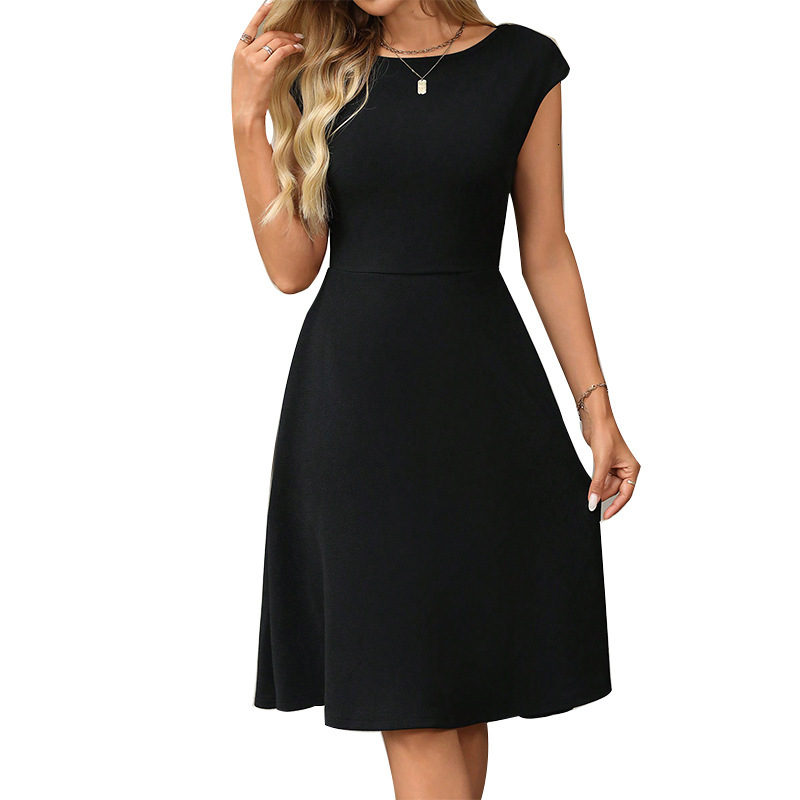 Womens dress 2025 spring/summer new dress with waist cinched A-line skirt for women