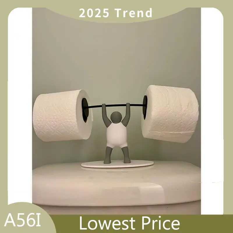 ABDD Fitness Weightlifting Man Toilet Paper Holder Intere Bathro Decoration 3D Printed Paper Holder Y251112