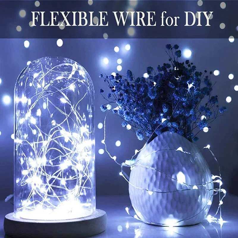 10 Pack String Fairy Lights 30Led 3Meter Silver Copper Wire Battery Powered Decorations Lights For Wedding Party Christmas Decor W251112
