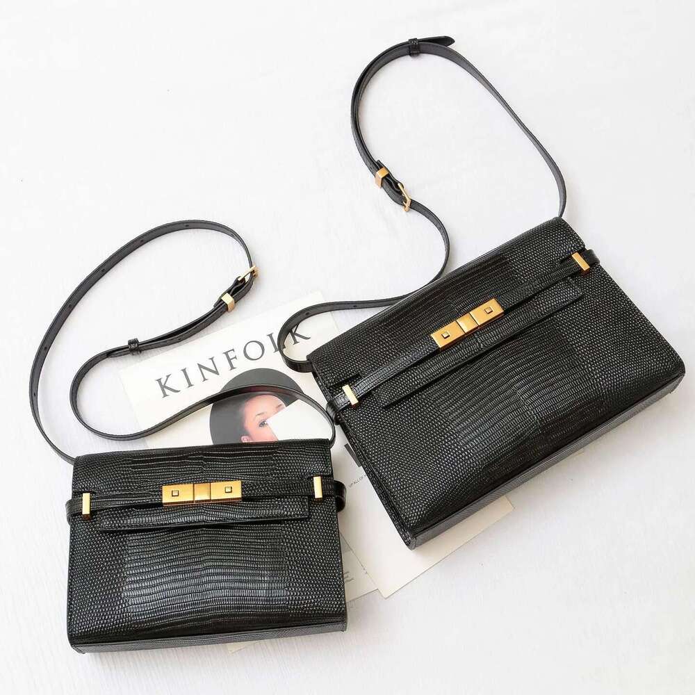 Genuine Leather Handbag 2025 New Cowhide One-Shoulder Diagonal Straddle Classic Lock Design Women Underarm Bag