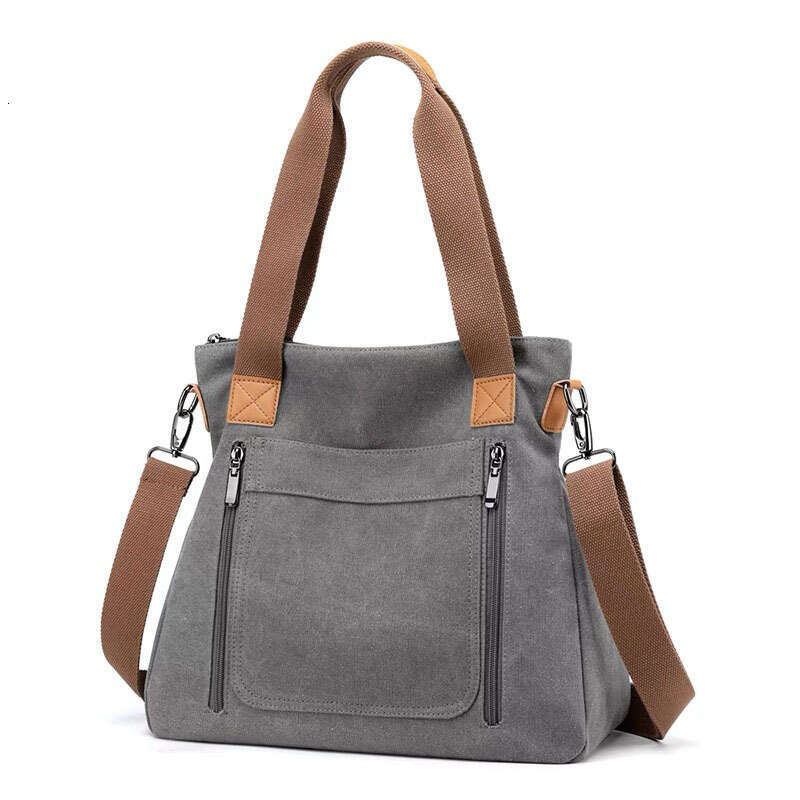 Large Capacity Canvas Casual Korean Fashion Tote Minimalist File New Women's Bag