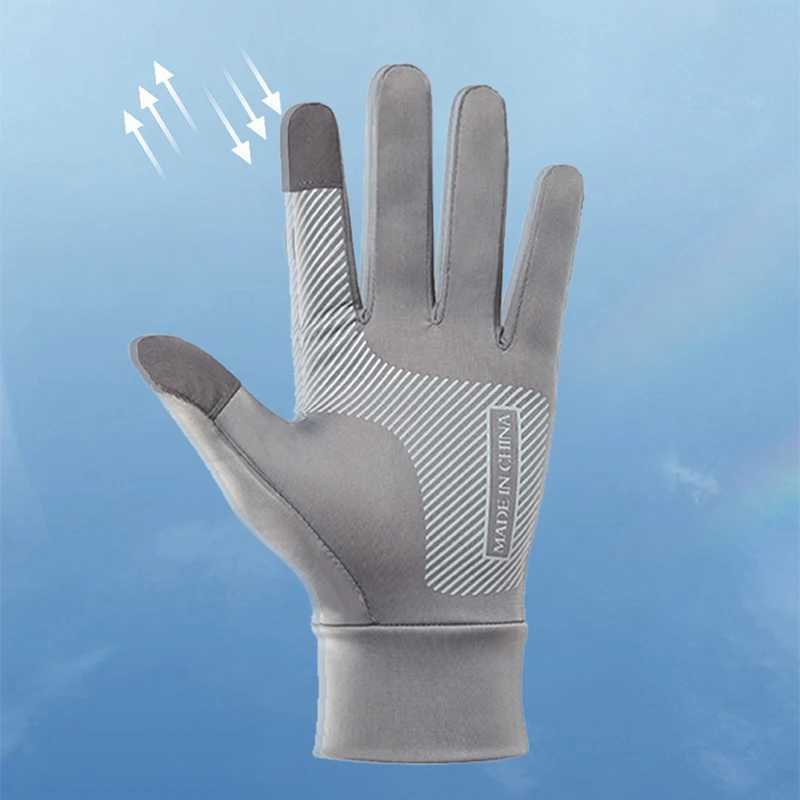 1Pair Fishing Gloves 2 Finger Flip Waterproof Windproof Photograph Men Women Gloves Velvet Warm Protection Fish Angling GlovesC250412