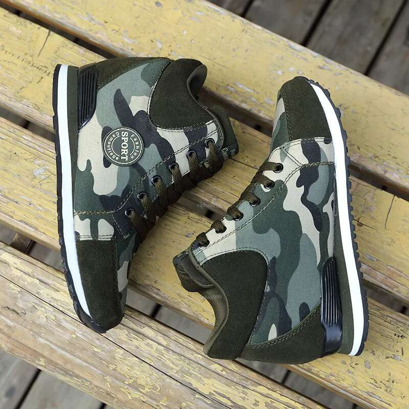 New Free Shipping Designer Shoes 2025 Autumn New Camouflage Height Increasing Breathable Canvas Trendy Women's Single Shoes Outdoor Casual Shoes 