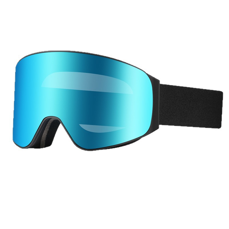 New magnetic anti-fog ski goggles, double-layer cylindrical quick-release lenses, UV protection snow sports goggles