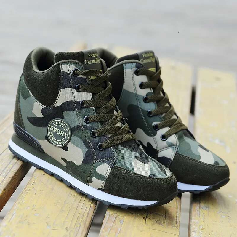 New Free Shipping Designer Shoes 2025 Autumn New Camouflage Height Increasing Breathable Canvas Trendy Women's Single Shoes Outdoor Casual Shoes 