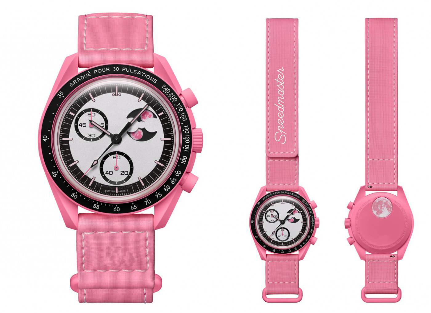 Mens Watch Bioceramic Planet Moon Mens Watches Full Function Quarz Chronograph Watch Mission To Mercury 42mm Nylon Luxury Watch Limited Edition Master Wristwatch