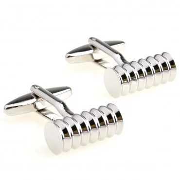 Silver stainless steel metal cufflinks 1 pair big promotionT250412