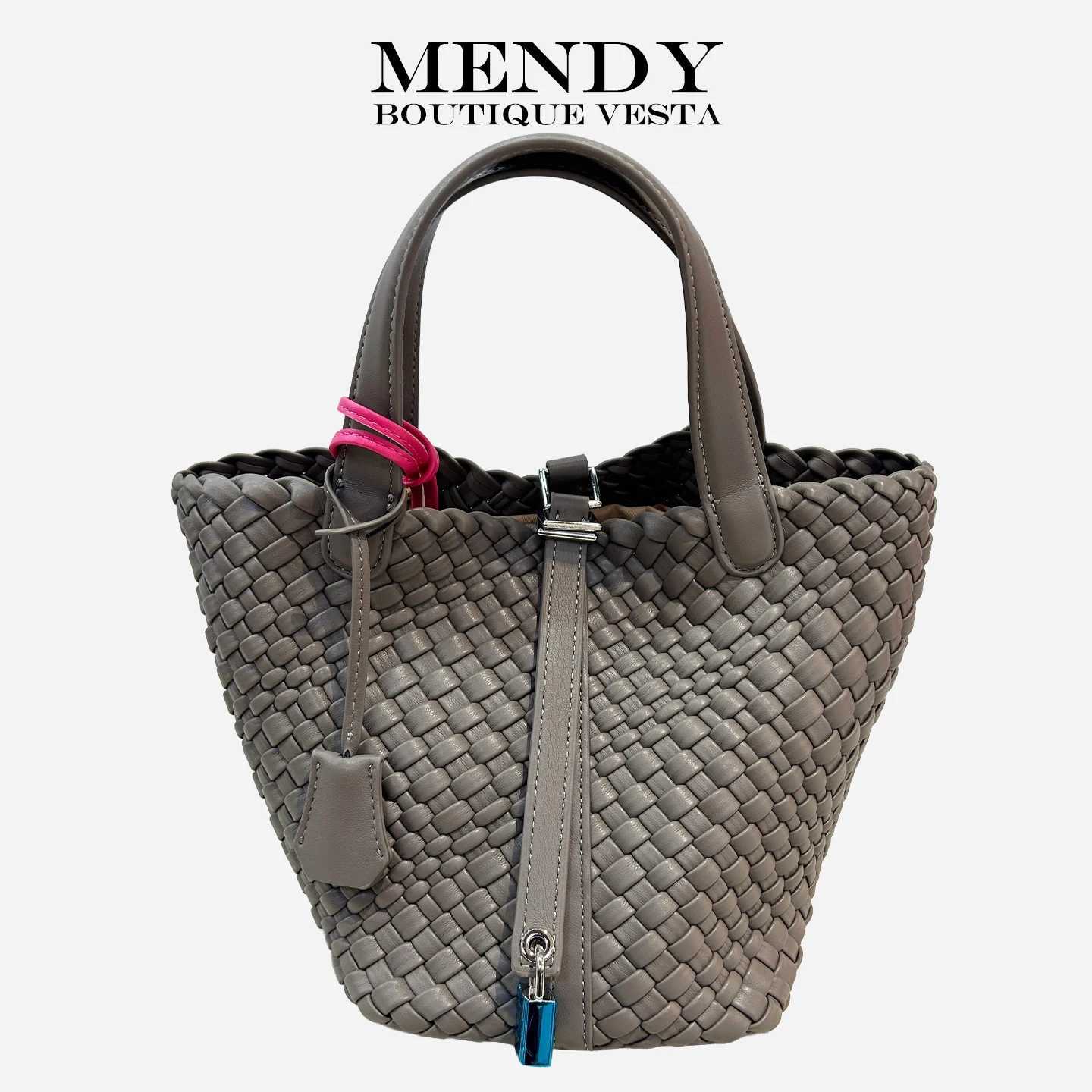 MENDY Bucket Bags Womens Totes Bags Hand Bags Designer Luxury Woven Bag Knitting Straw bag Soft Lady Handbags New In HandmadeW251112