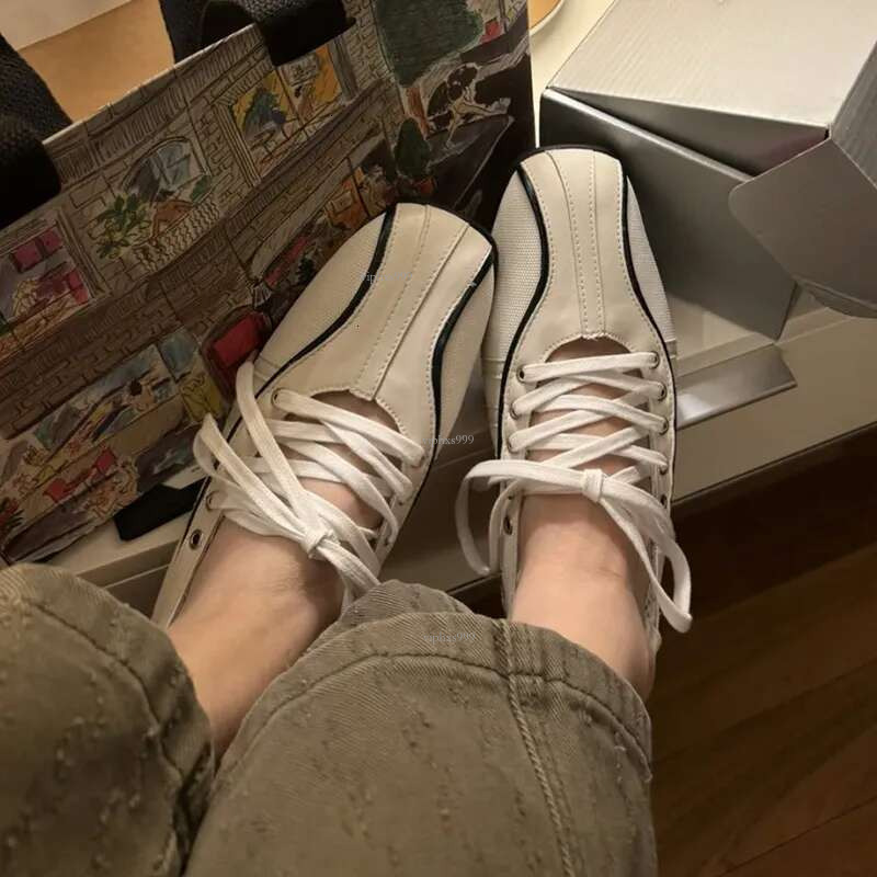 Korean Designer Casual Shoes Women Sports Casual Outdoor Small White Shoes 25 New Summer Soft Leather Sports Ballet Women Single Shoes