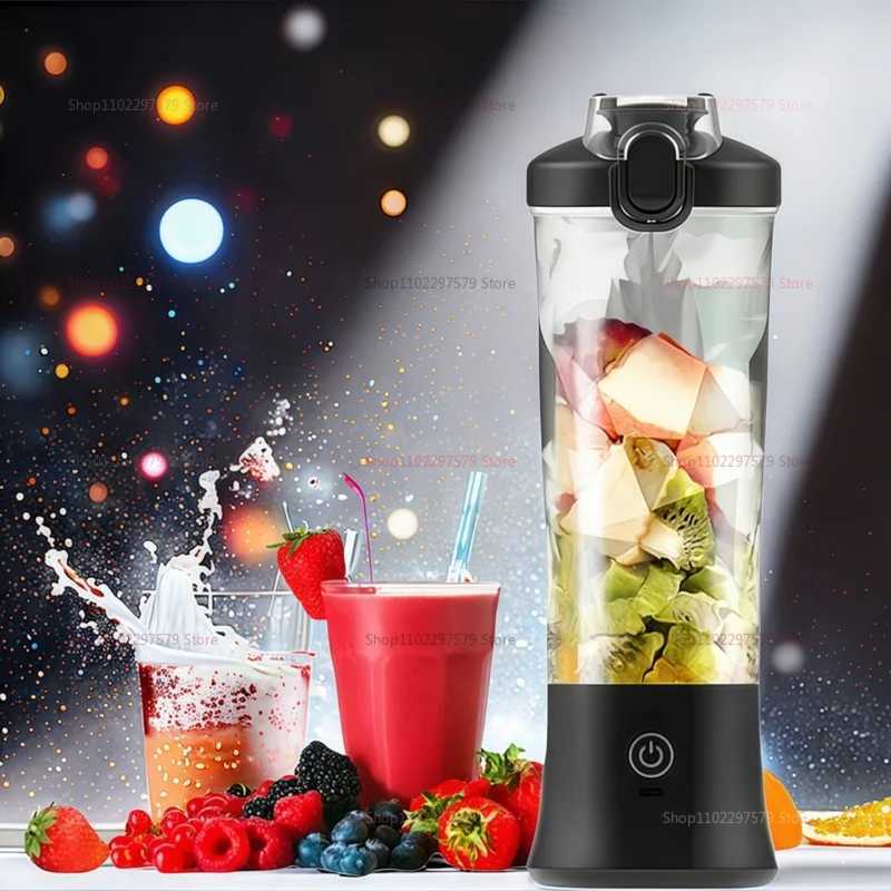 Electric Portable Blender 600ML Juicer Fruit Mixers USB Rechargeable Smoothie Juicer Cup for Shakes and Smoothies Mixer Machine C251113