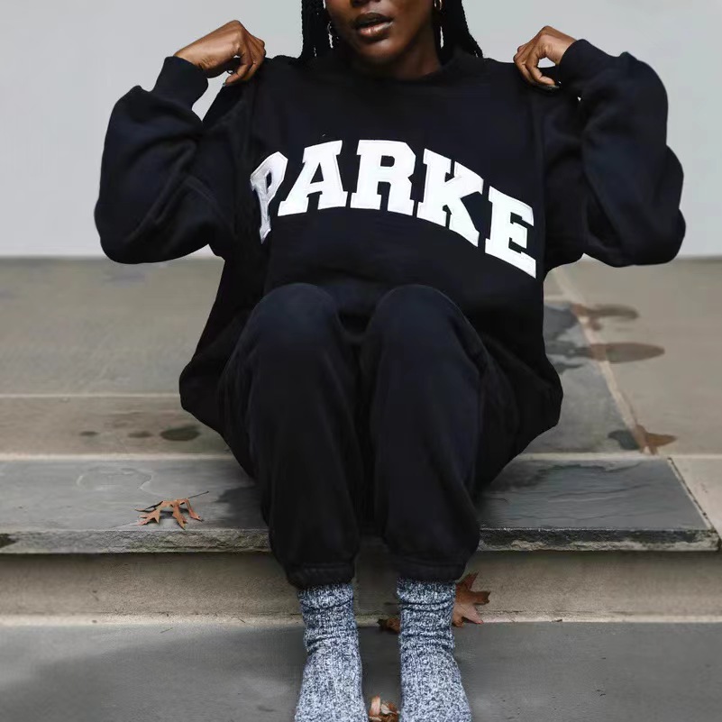 parke hoodie sweatshirt womens mockneck sweatshirt spring autumn outdoor casual hoodies daily outfit woman loose fit sweatshirts designer parke hoodie