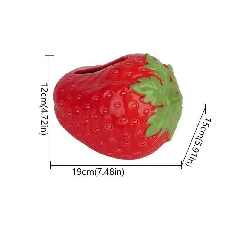 Creative Cute Strawberry Tissue Box Universal Napkins Box Plastics Paper Towel Case Bedside Table Large Capacity Y251112