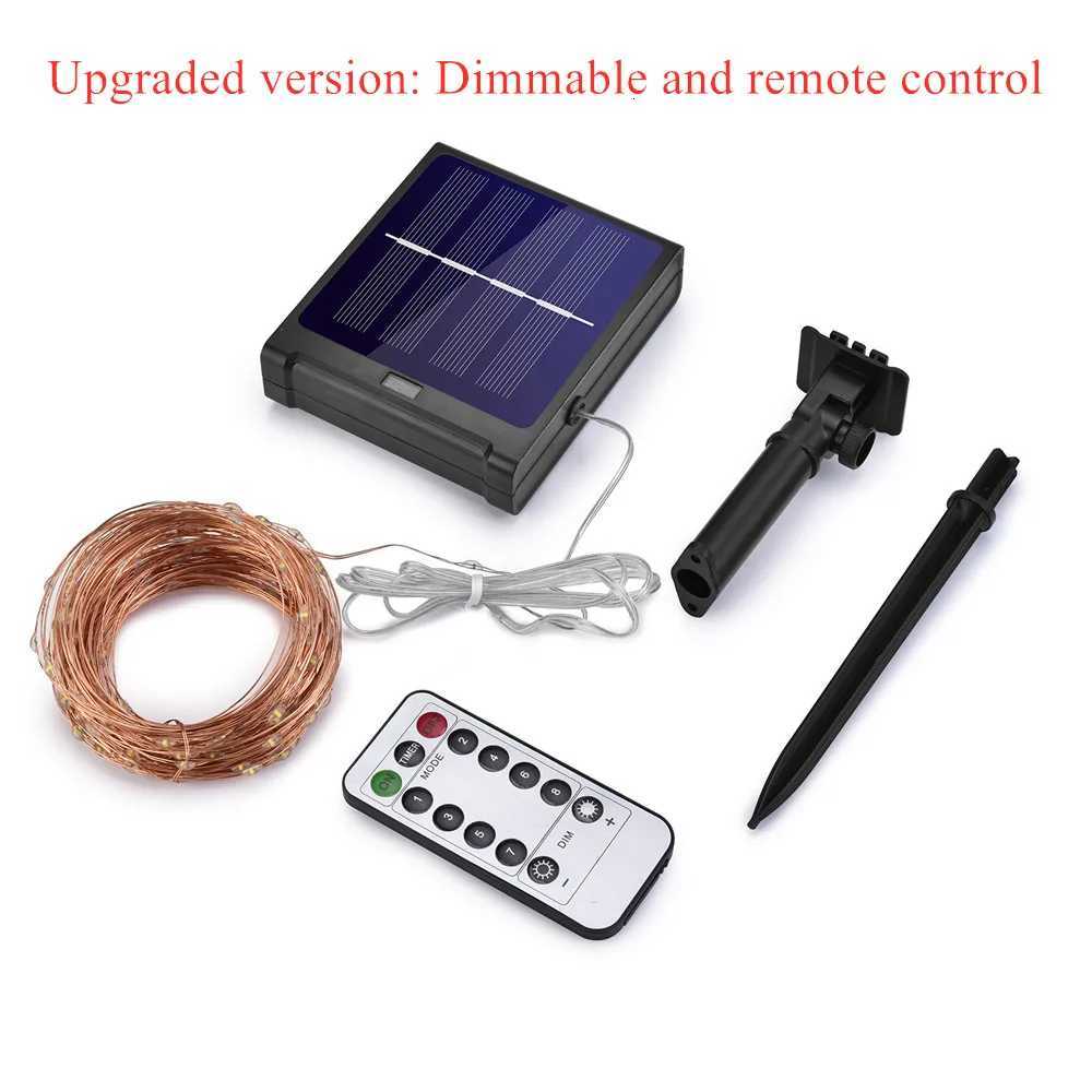 Dimmable 11m/21m/31m Blue LED Outdoor solar String Lights Fairy Holiday Christmas Party Garland Solar Garden Waterproof Lights M251113