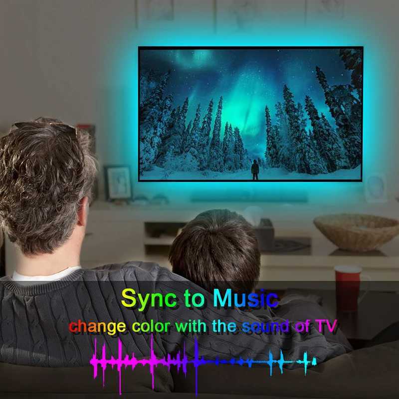 1-20M USB LED Strip Lights WIFI APP Control Color Changing 5050 RGB Led Light Flexible Lamp Tape for TV Backlight Room Decor W251112