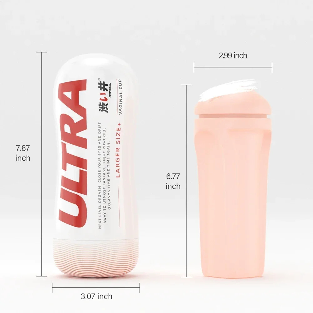 DRY WELL Oral Sucking Masturbator Real Vagina Masturbation Cup Pussy Anal Sex Mens Blowjob Vacuum Sex Pocket Adult Products 250410