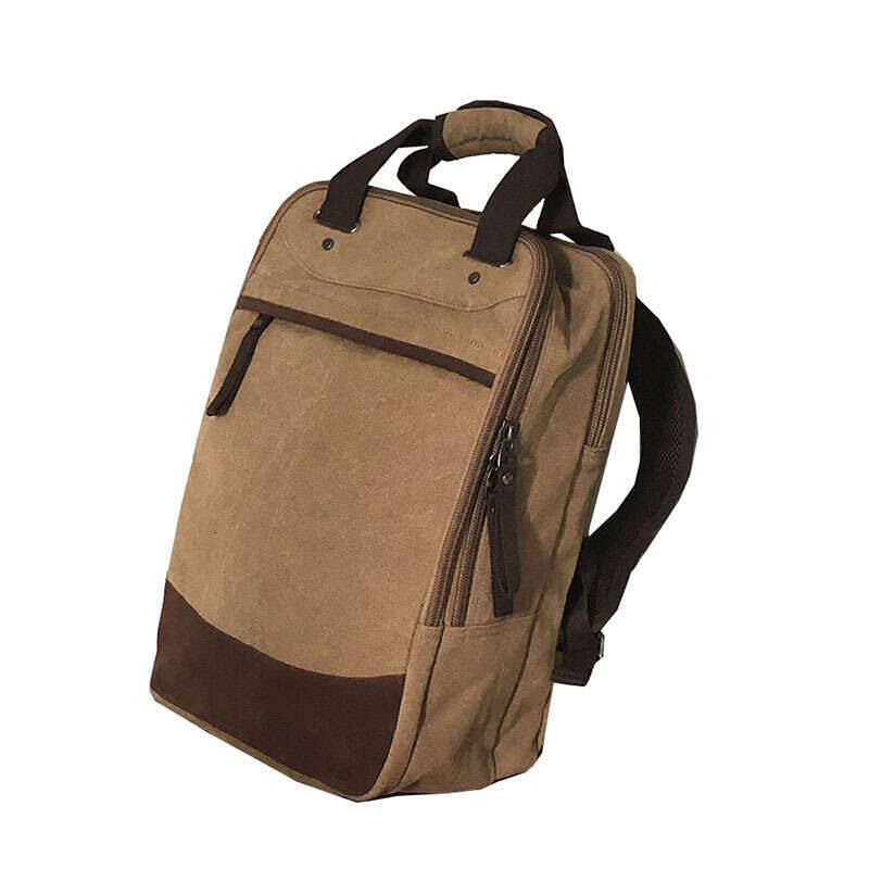 Backpack Korean canvas lightweight large capacity handbag outdoor leisure travel men's backpack