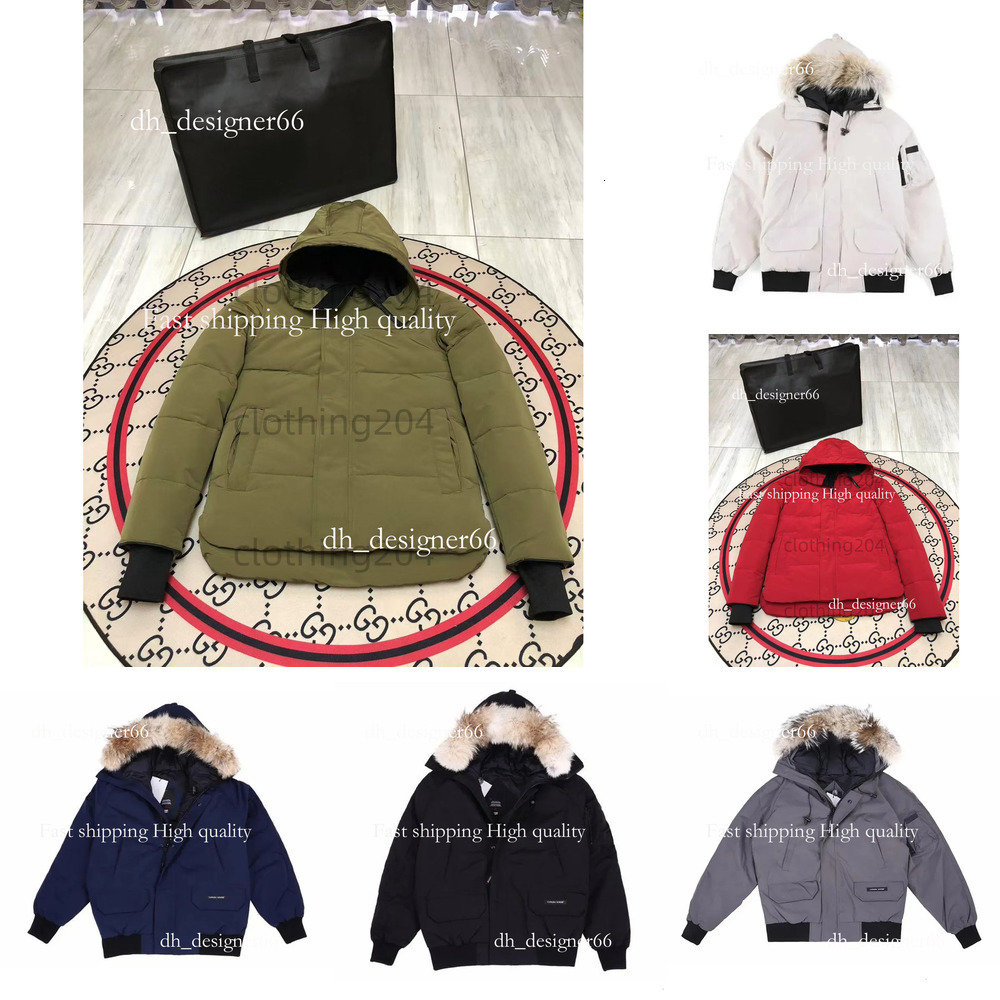 Mirror quality Puffer Jackets Mens Designer Real Coyote Fur Outdoor Wyndham Windbreaker Jassen Outerwear Hooded Fourrure Manteau Down Jacket Coat XS-3XL max cool