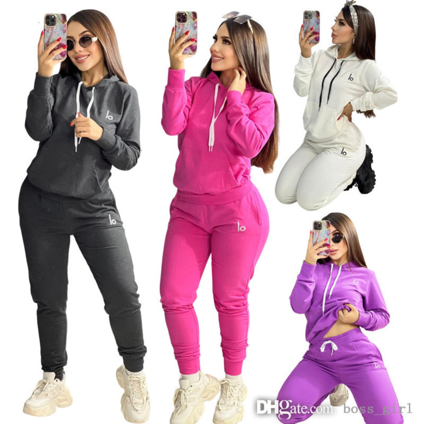Womens Tracksuits Two Pieces Set 2025 Designer New Autumn Winter Trend Embroidered Letter Zipper Sweatshirt Multi-Pocket Jogger Pants Casual Sports Set