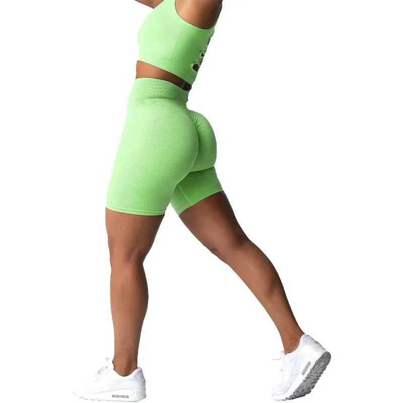 Scrunch seamless shorts spandex shorts for womens fitness elastic and breathable buttocks enhance casual sports and running Y250412