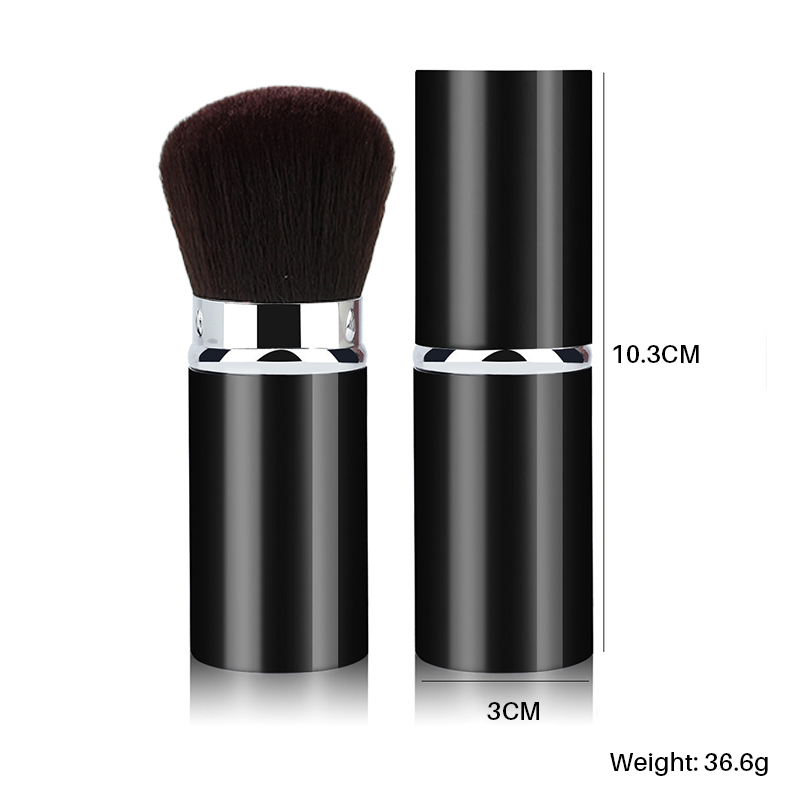 Long-lasting Retractible Brushes - Waterproof Foundation Tools Kit for Perfect Complexion Travel-Friendly Cosmetic Brushes