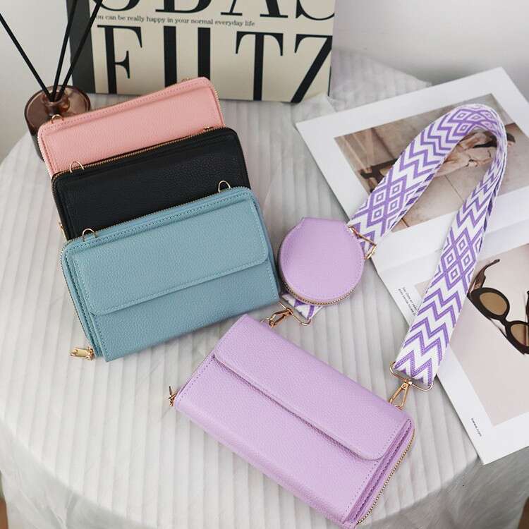 Crossbody mobile phone for women, niche design, single bag, multifunctional wide shoulder strap, mother bag