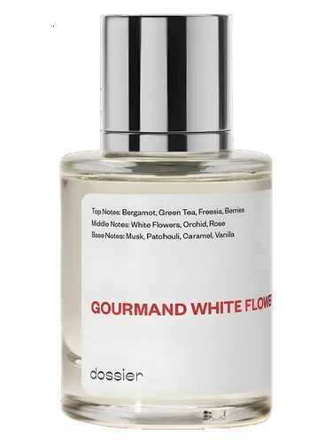 Dossier Ambery Saffron Gourmand White Flowers Arabian Womens Perfume Cologne for Man Pheromone Fragrance Spray Birthday PresentT251113