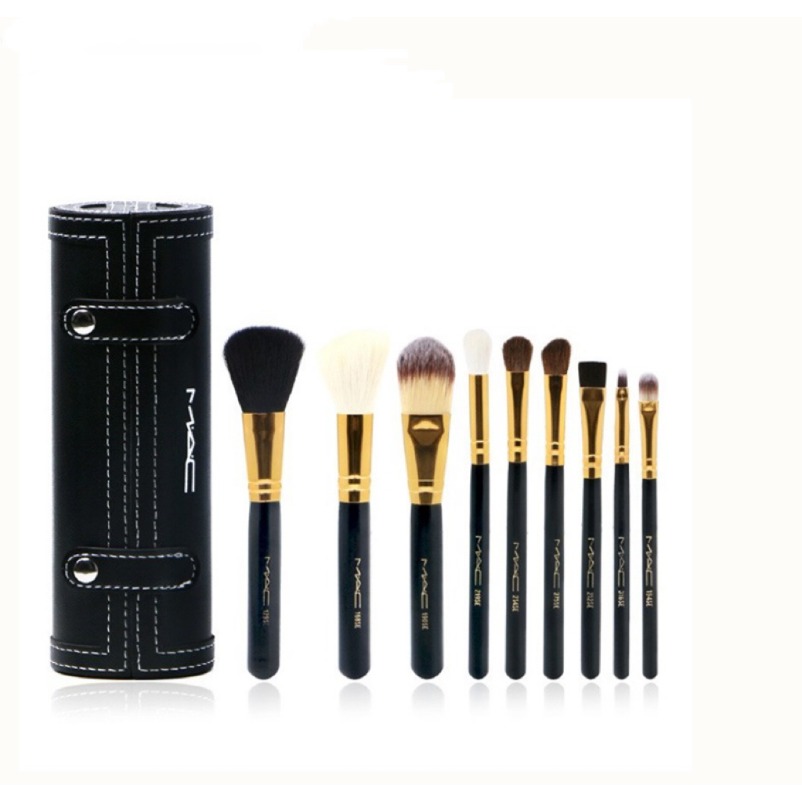 New Brands M MC Barrel packaging makeup brushes kit MAKEUP brands 9 pcs brush with mirror vs mermaid