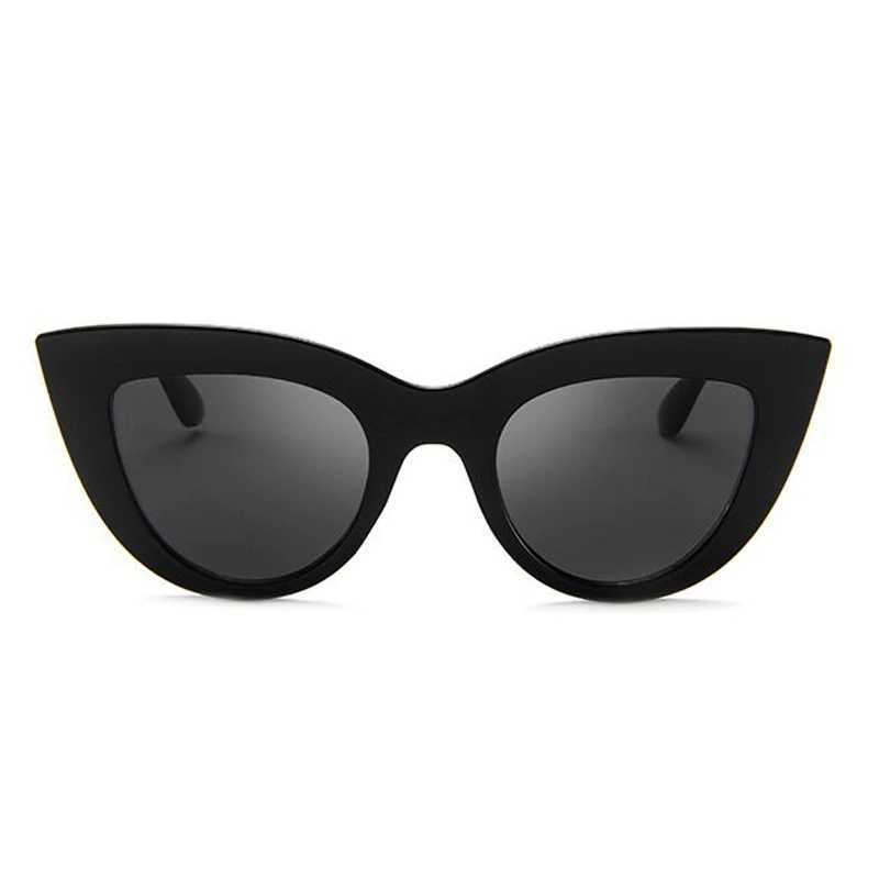 Vintage Cat Eye Sunglasses Woman Brand Designer Retro Sun Glasses Female Fashion Mirror Outdoor Shades Gradient Oculos De SolC250412