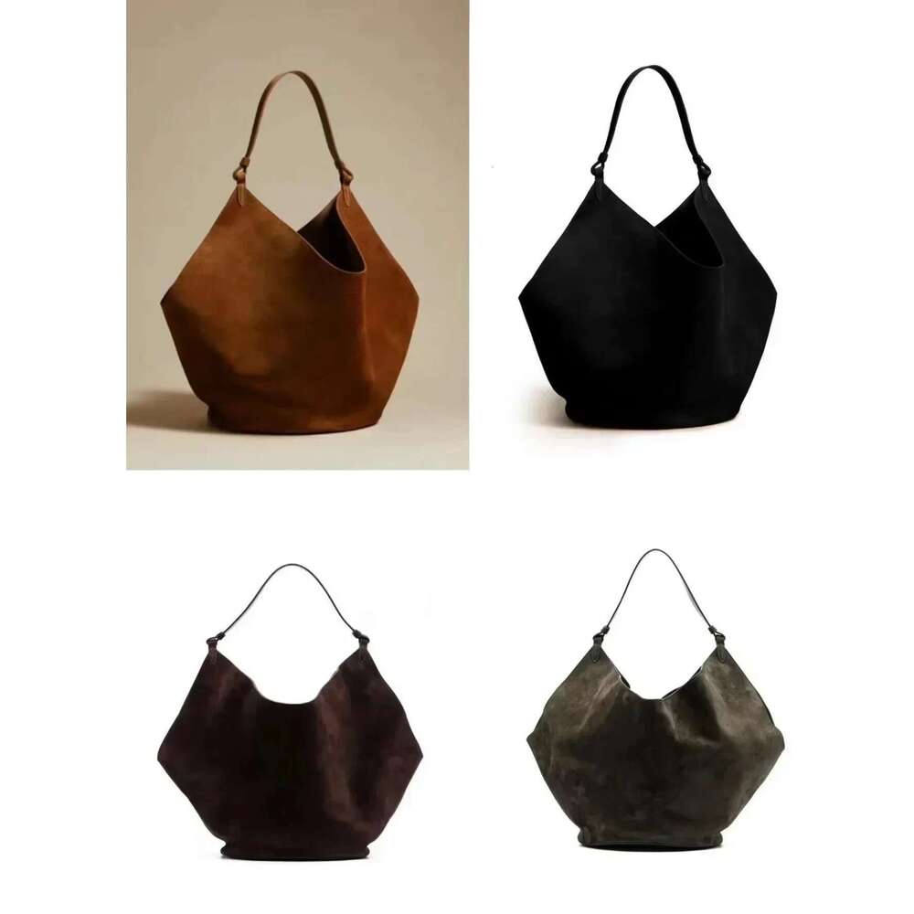 2023 Autumn And Winter Handbag Genuine Leather Dumpg Bucket Bag Niche Shoulder Tote