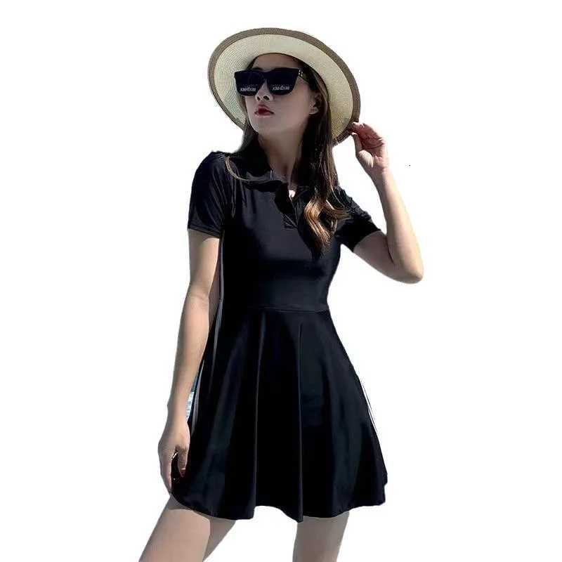 Swimsuit Womens Summer New Jumpsuit Style Covers The Abdomen and Above Plus Size Sports Hot Spring SwimsuitW251113