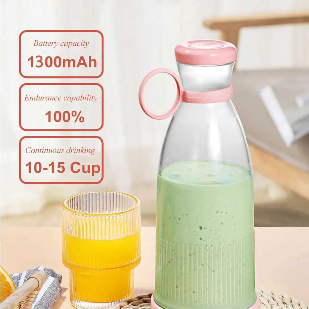 Rechargeable Mixers Fresh Fruit Juicers Blue/Pink Usb Portable Juice Bottle Mini Fast Electric Blender Smoothie Ice Maker C251113