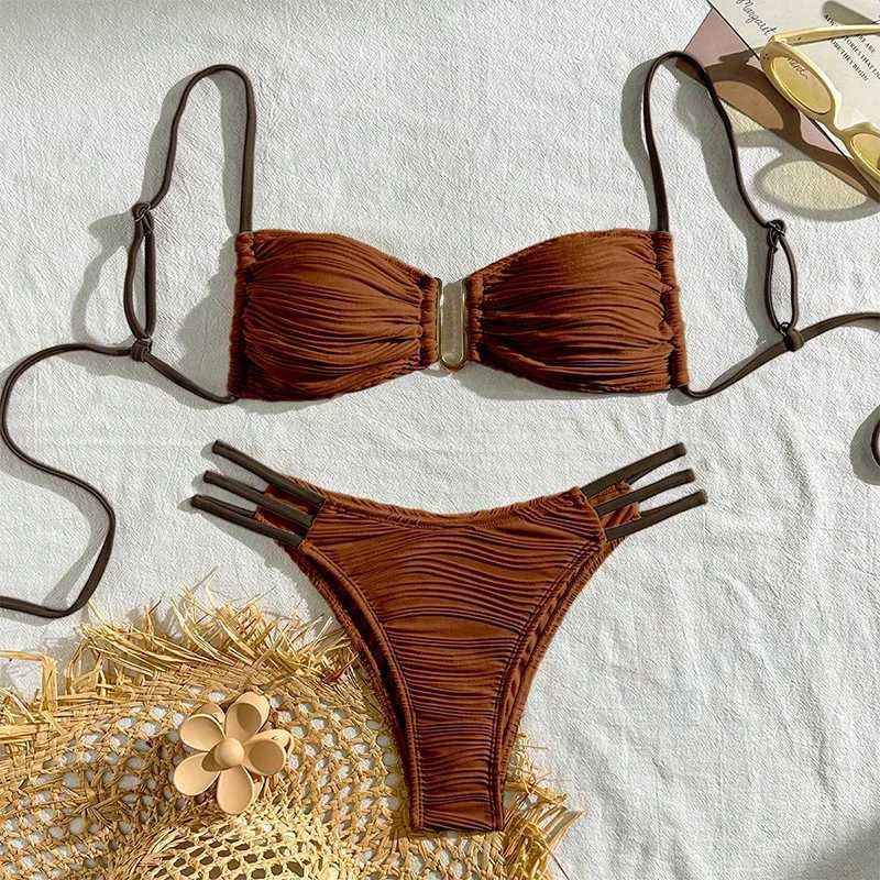 New Sexy Bikinis 2025 Swimsuits Womens Swimwear Push Up Female Beach Swim Wear Bathing Suits Brazilian Bikini Set Pool BatherW251113