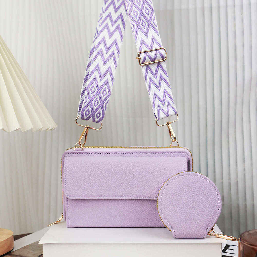 Crossbody mobile phone for women, niche design, single bag, multifunctional wide shoulder strap, mother bag