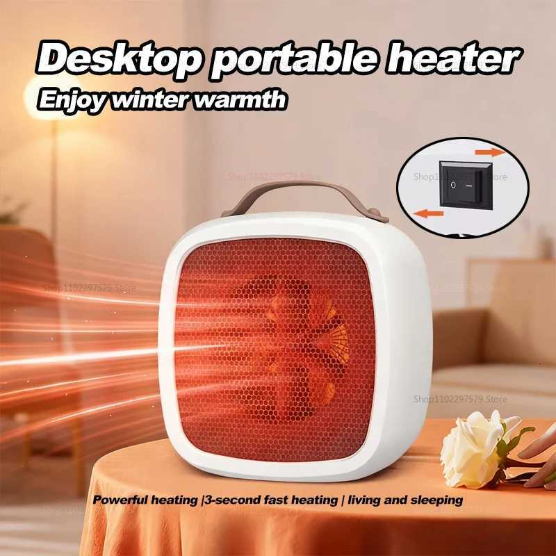 Portable Compact Mini Heater Home Quiet Fast for Indoor Office Heating 500W PTC Ceramic Warm Air Warmer for Winter Warmer Fan Y251113